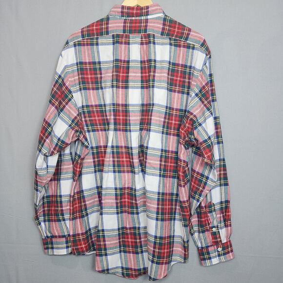 Ralph Lauren Made in USA Plaid Men's Button Up Shirt Sz XXL - Picture 3 of 6